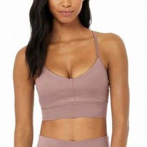 Alo Lavish Sports Bra - Size Small- Woodrose